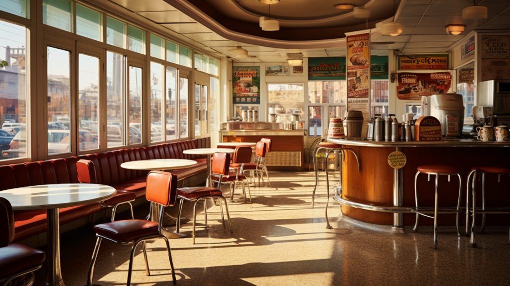 西海岸風（ウエストコースト）のアメリカンカフェイメージ